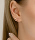 Cercei din argint Alivia (Silver/Gold)
